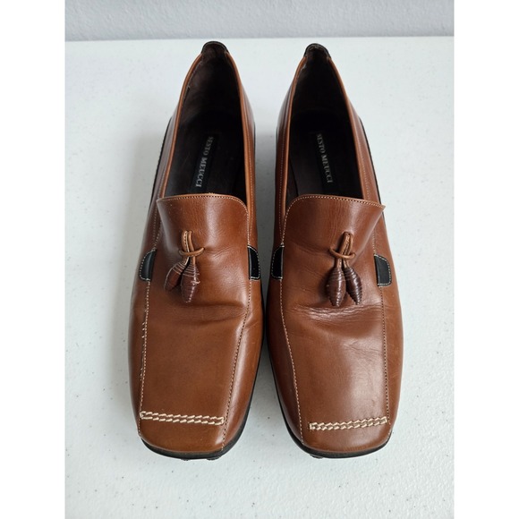Sesto‎ Meucci Women's Size 9M Two Tone Leather Italian Made Loafers with Tassel - Picture 1 of 8